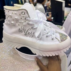 Custom wedding Converse For Sale
